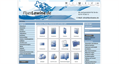 Desktop Screenshot of flyerlawine.de