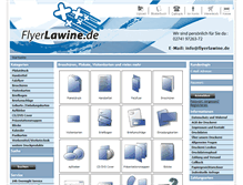 Tablet Screenshot of flyerlawine.de